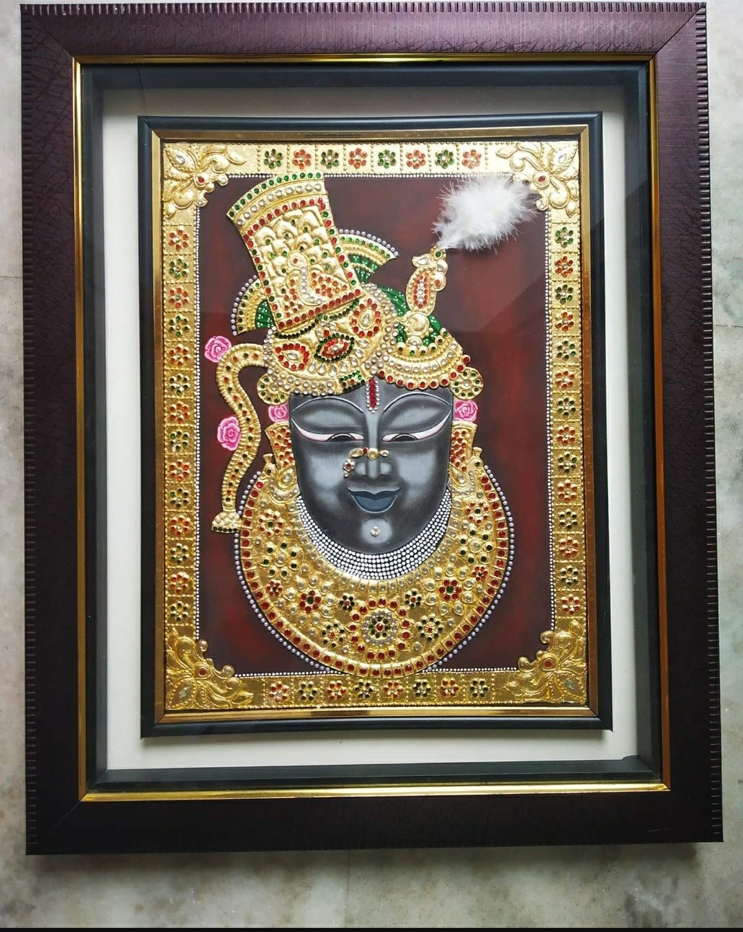 Shrinath ji - Embossed art