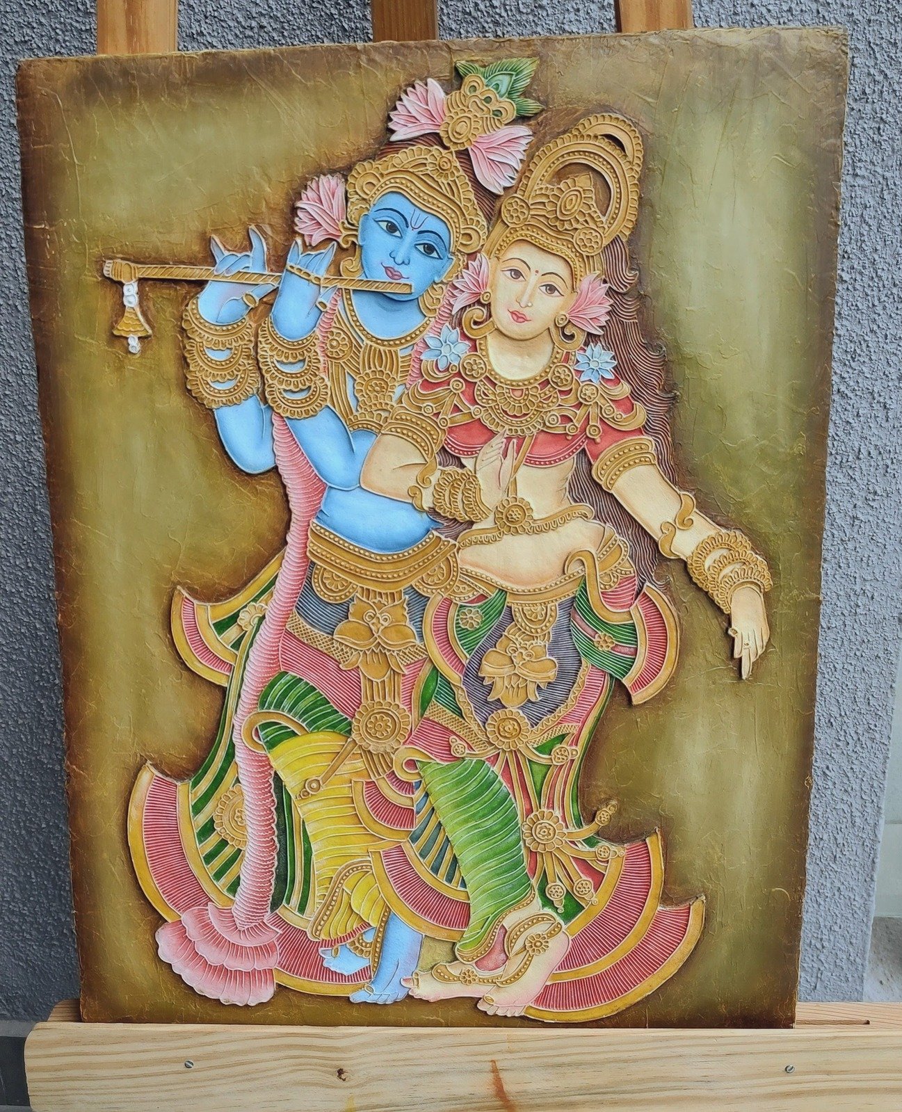 Radha Krishna - Relief Art